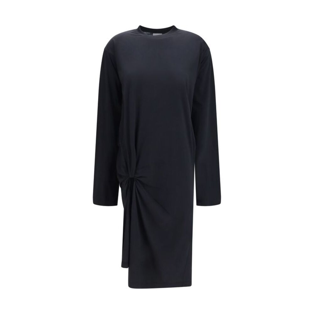Balenciaga Women Twisted-Knot Cotton Dress